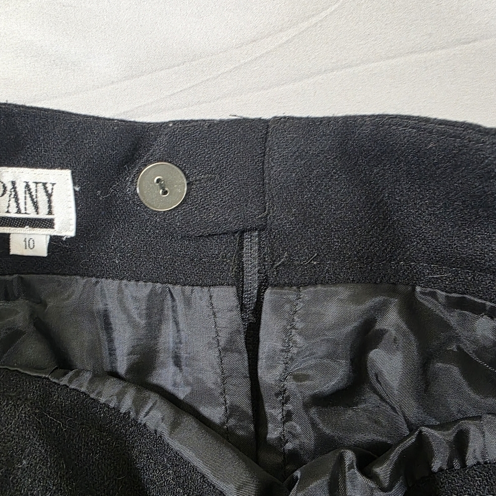 SK & Company Classic Black Wool Pencil Skirt - Picture 3 of 6